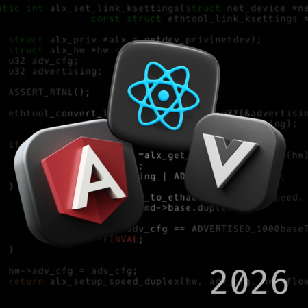 React vs. Vue vs. Angular im Jahr 2026: Was ist die richtige Wahl für eine Unternehmenswebanwendung?