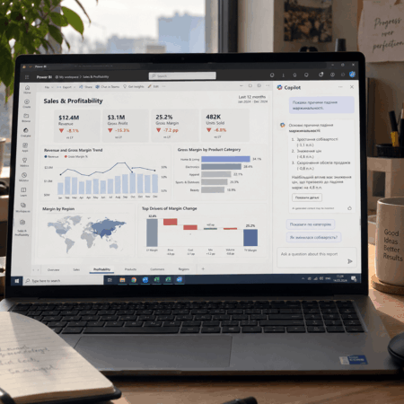 Copilot у Power BI та Fabric: що AI дає бізнес-аналітиці